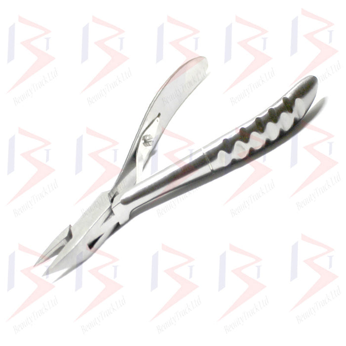 Fine Pointed Ingrown Nail Clipper Podiatry Nipper Silver Cut Style Handle