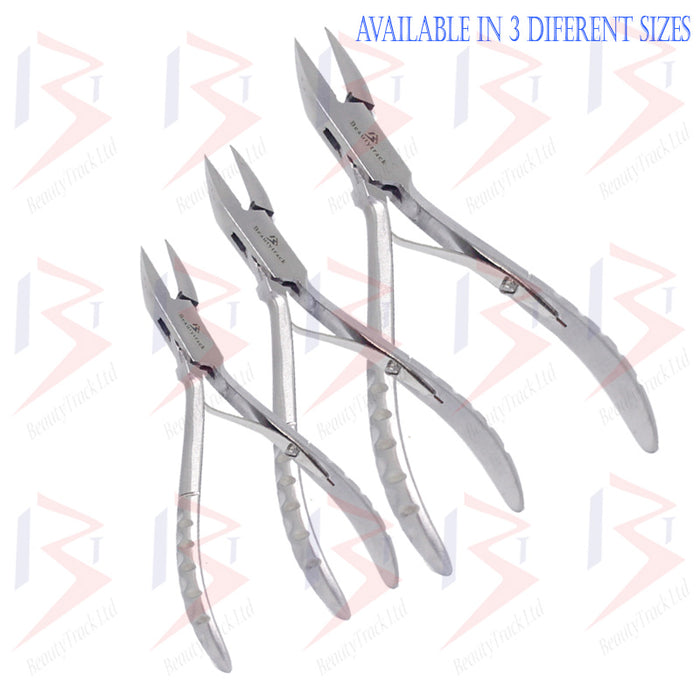 Fine Pointed Ingrown Nail Clipper Podiatry Nipper Silver Cut Style Handle