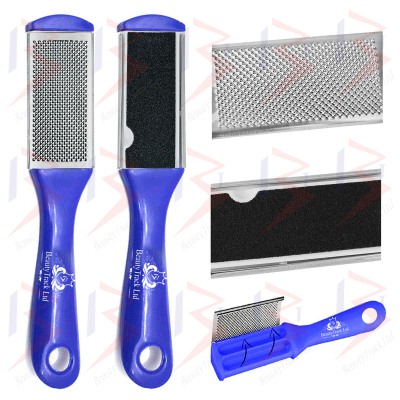 Foot Rasp File Scrubber Dual Sided Pedicure Blue (17 Cm)