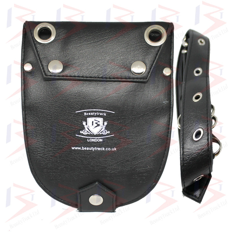 Holster Pouch Barber Hairdressing Scissors Bag Black Leather