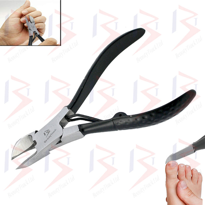 Ingrown Nail Clipper Thick Toenail Nippers Black 4.8 inch