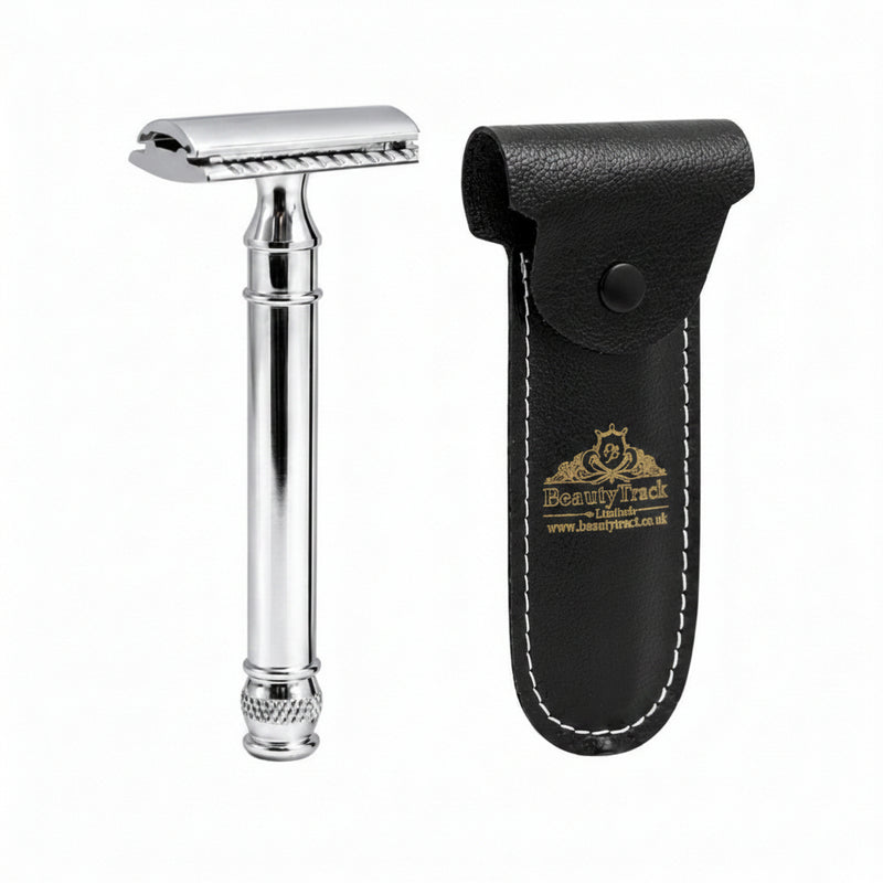 Luxury Double Edge Safety Razor – Classic Stainless Steel Shaving Tool for Men