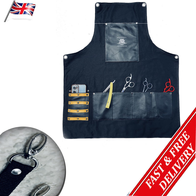 Tablier de coiffeur pour salon de coiffure noir