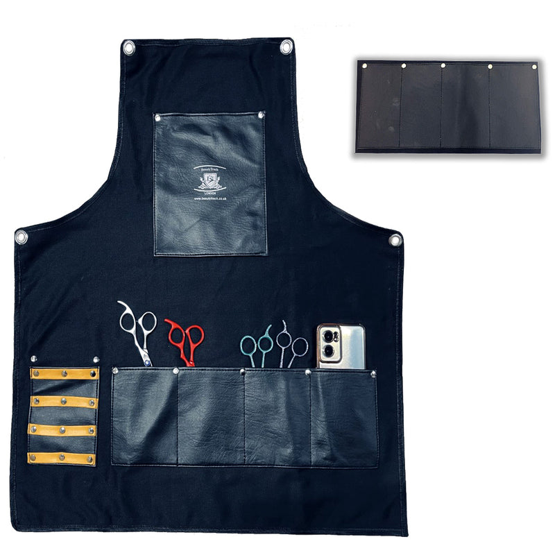 Tablier de coiffeur pour salon de coiffure noir