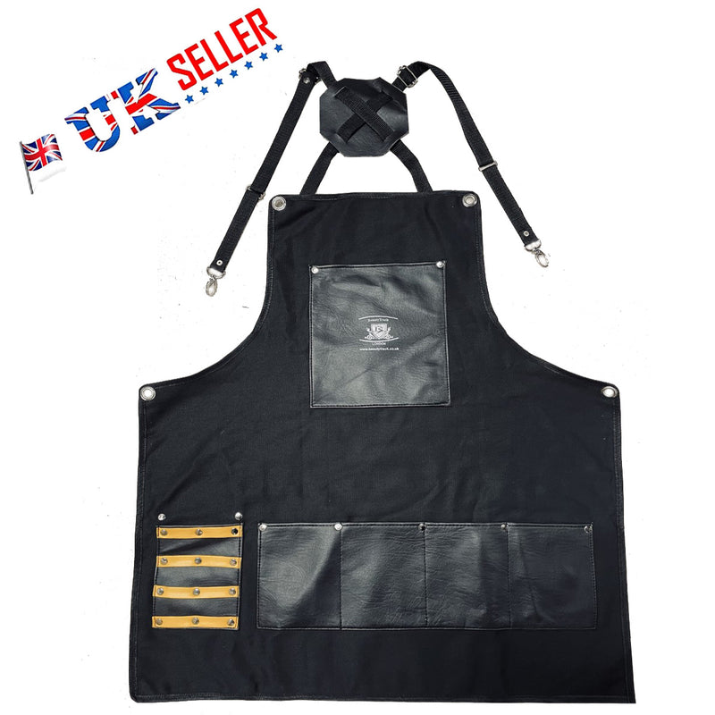 Tablier de coiffeur pour salon de coiffure noir