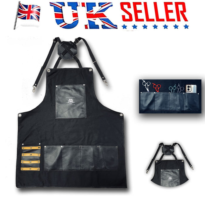 Barber Salon Hairdresser Apron Black