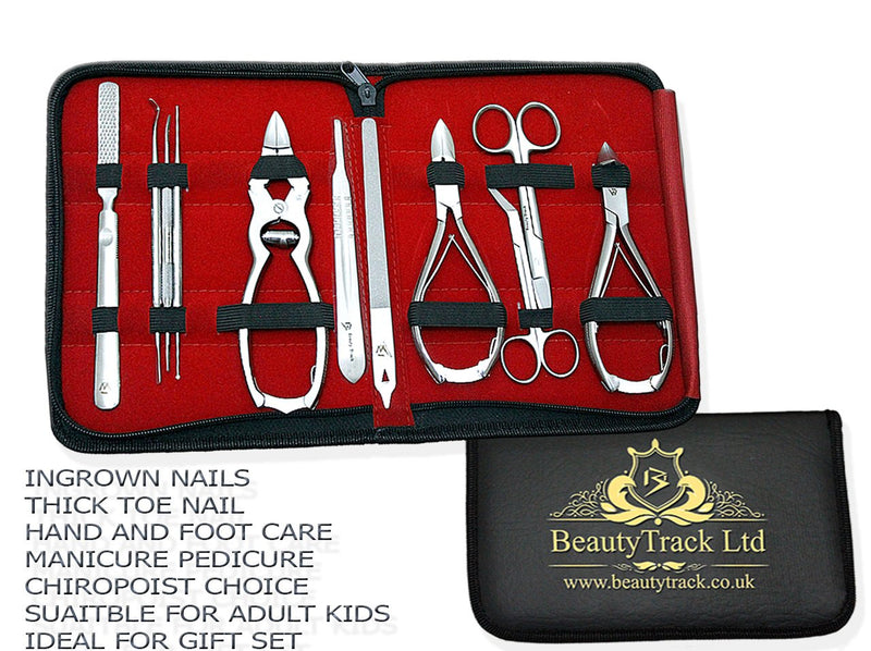 Nail Clipper Set Chiropody Manicure Pedicure Instruments -11 PCS
