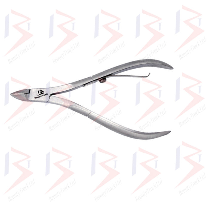 Professional Cuticle Nipper Cutter Single Spring Action Silver