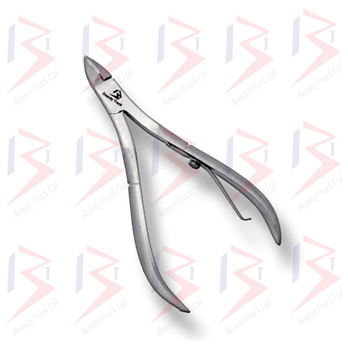 Professional Cuticle Nipper Cutter Single Spring Action Silver