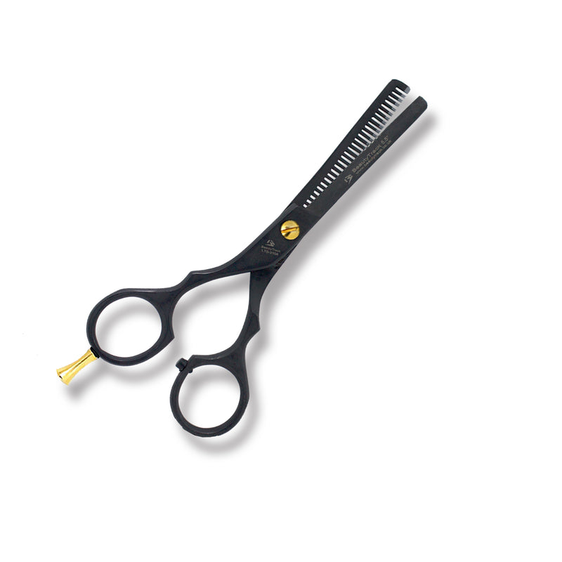Professional Hairdressing Thinning Scissors Sharp Cutting Left Handed 5.5' Black