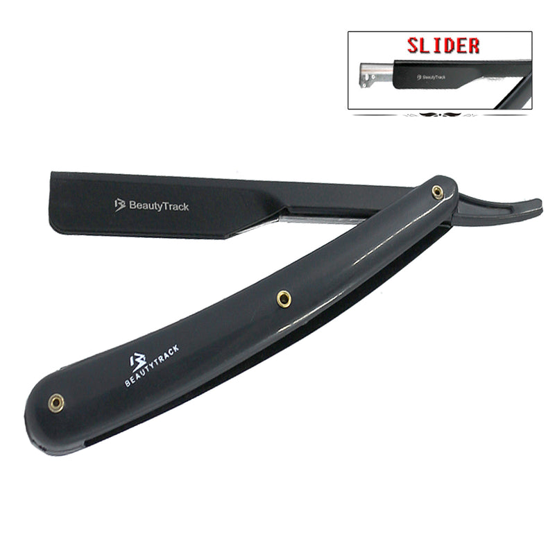 BeautyTrack Barber-Rasierrasierer mit schwarzem beschichtetem Kunststoffgriff