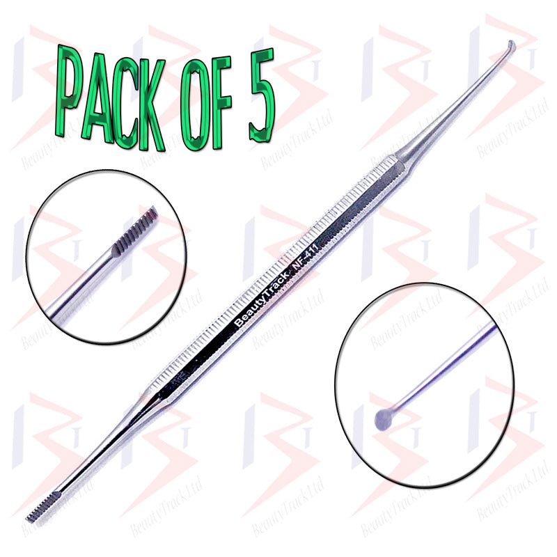 Satin Edge Ingrown Nail File Cleaner Double End Straight/Round 7 inch ...