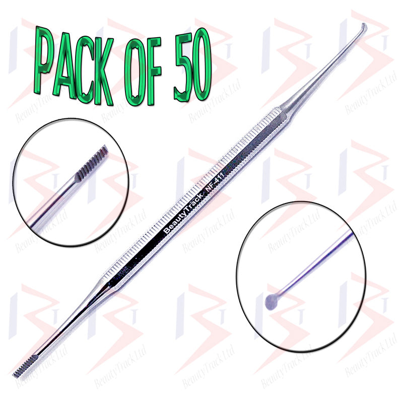 Satin Edge Ingrown Nail File Cleaner Double End Straight/Round 7 inch