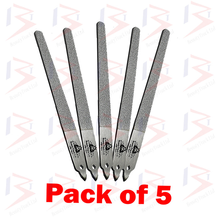 Stainless Steel Hand, Foot Nail Dresser Diamond Deb File Slim 6' Multi Pack