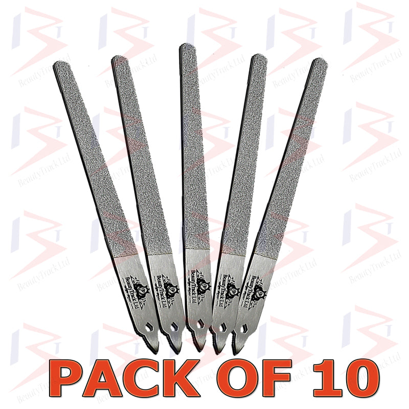 Hand- und Fußnagelfeile aus Edelstahl, Diamant-Deb-Feile, schmal, 1,8 m