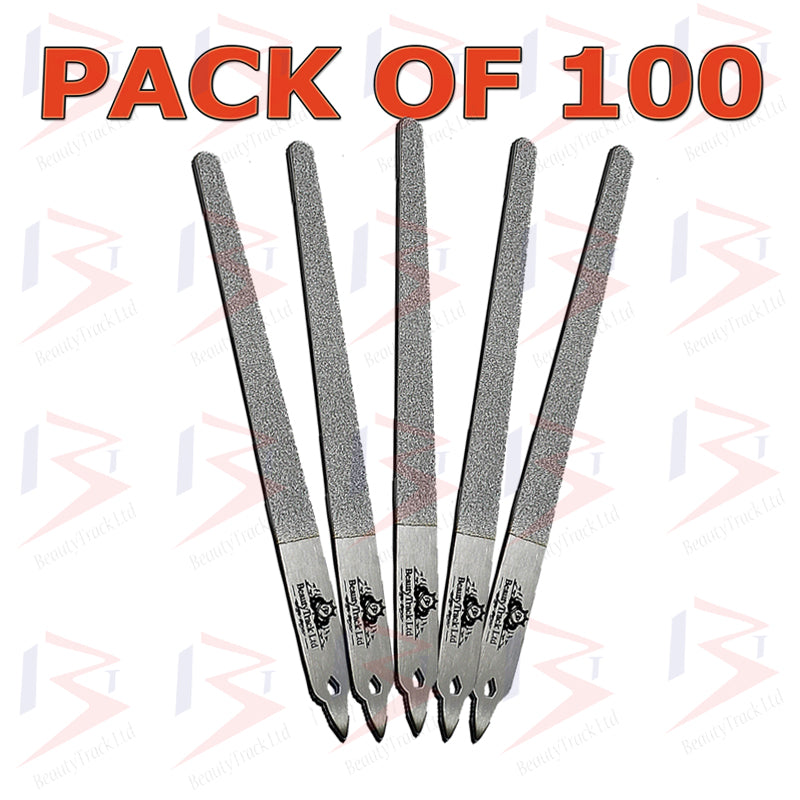 Hand- und Fußnagelfeile aus Edelstahl, Diamant-Deb-Feile, schmal, 1,8 m