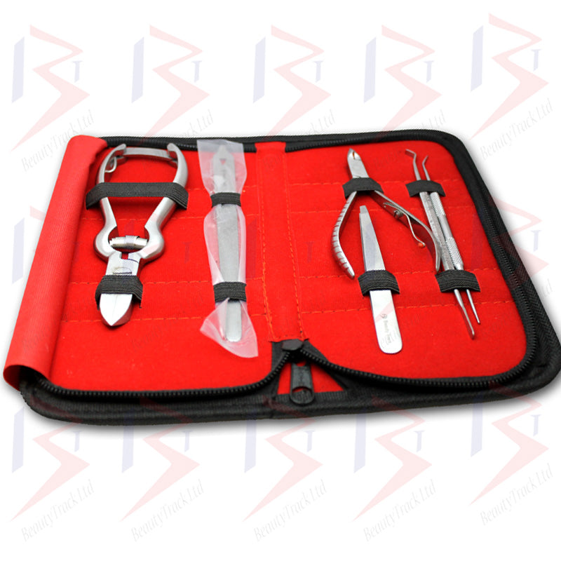 Thick Toe Nail Clippers Set Podiatry Nippers Cutter Kit 6Pcs