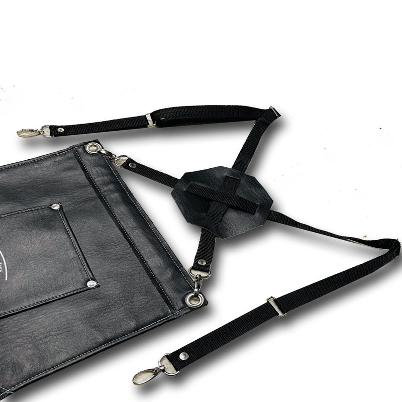 Barber Hairdresser Jeans Leather Pockets Apron