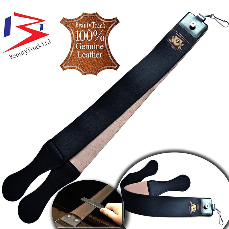 Wood Straight Razors Wet Shaving Cut Throat Razor Leather Strop Belt